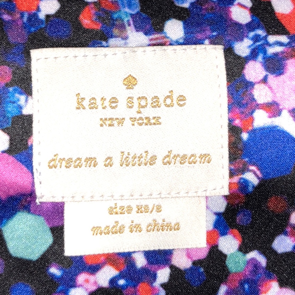 NWT KATE SPADE "Glitter Dot” Charmeuse Robe Kimono - Picture 7 of 9